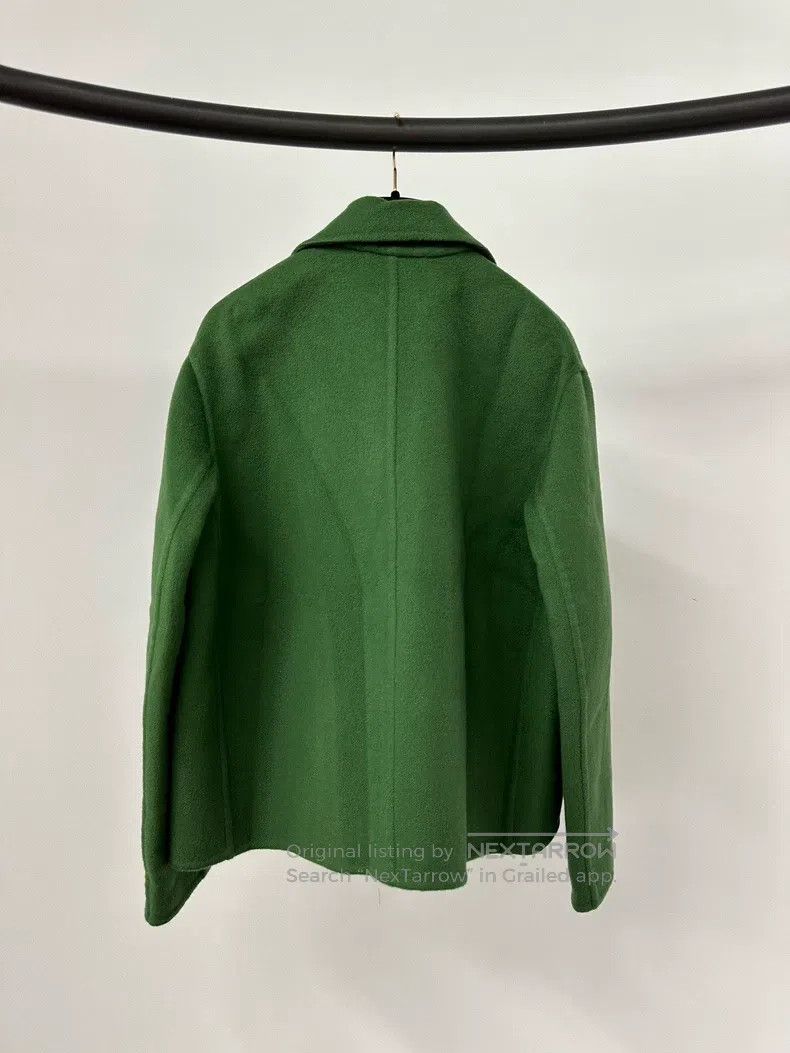 Hermes Hermes Green short cashmere coat Size XXS / US 00 / IT 34 - 2 Thumbnail