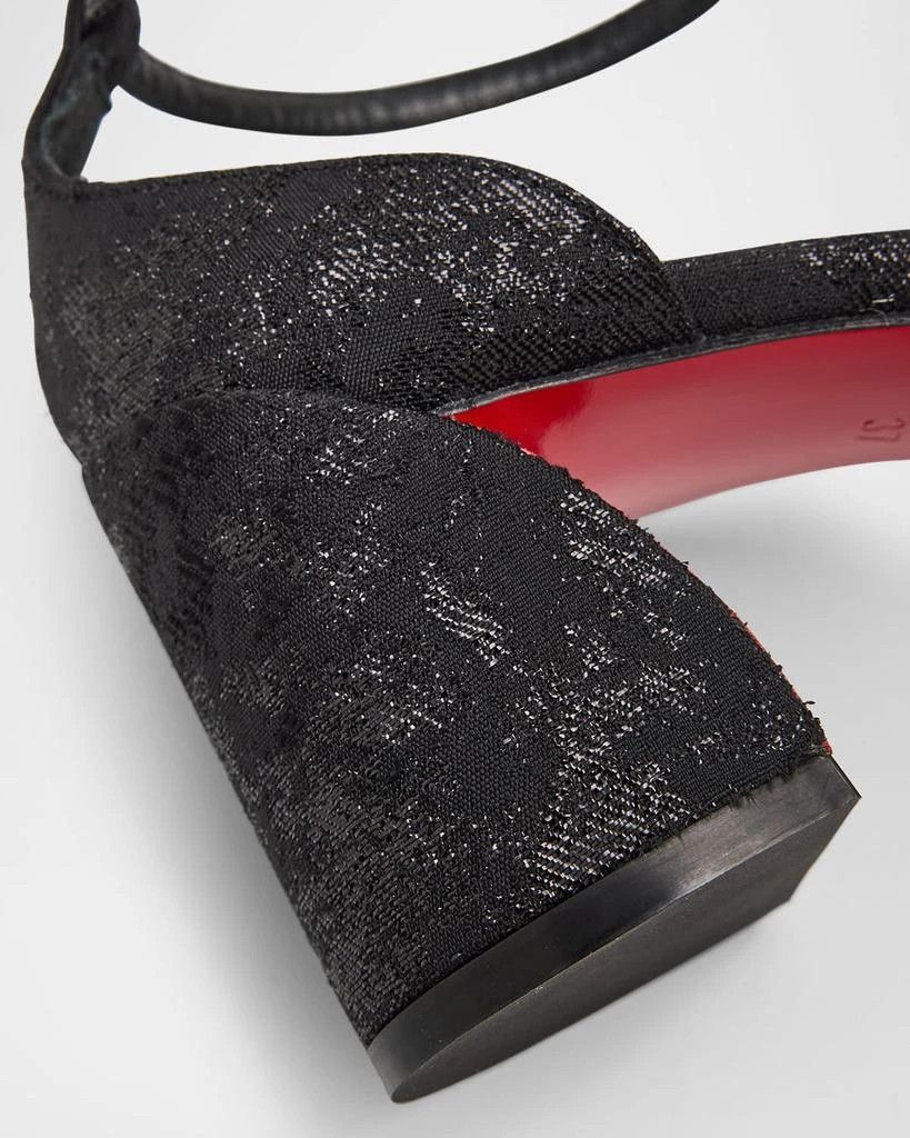 Christian Louboutin os11x0126 Jane Bow Pumps in Black Size US 7 / IT 37 - 7 Thumbnail