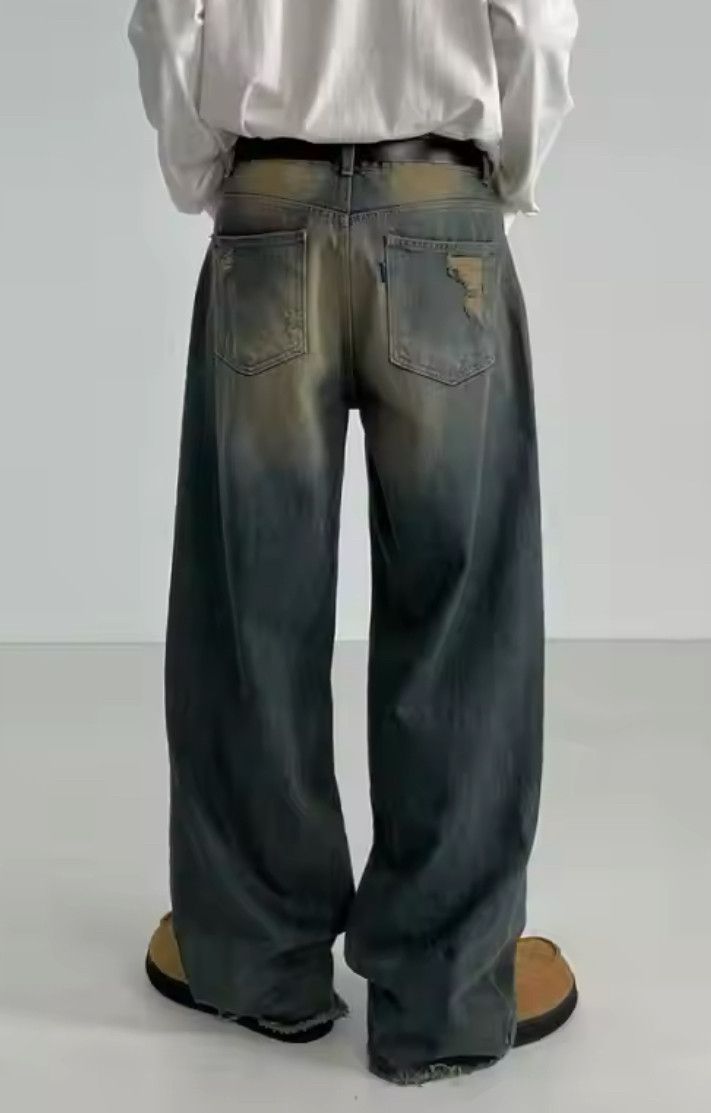 Japanese Brand × Jean Retro Loose Water Washed Jeans Size US 33 - 4 Thumbnail