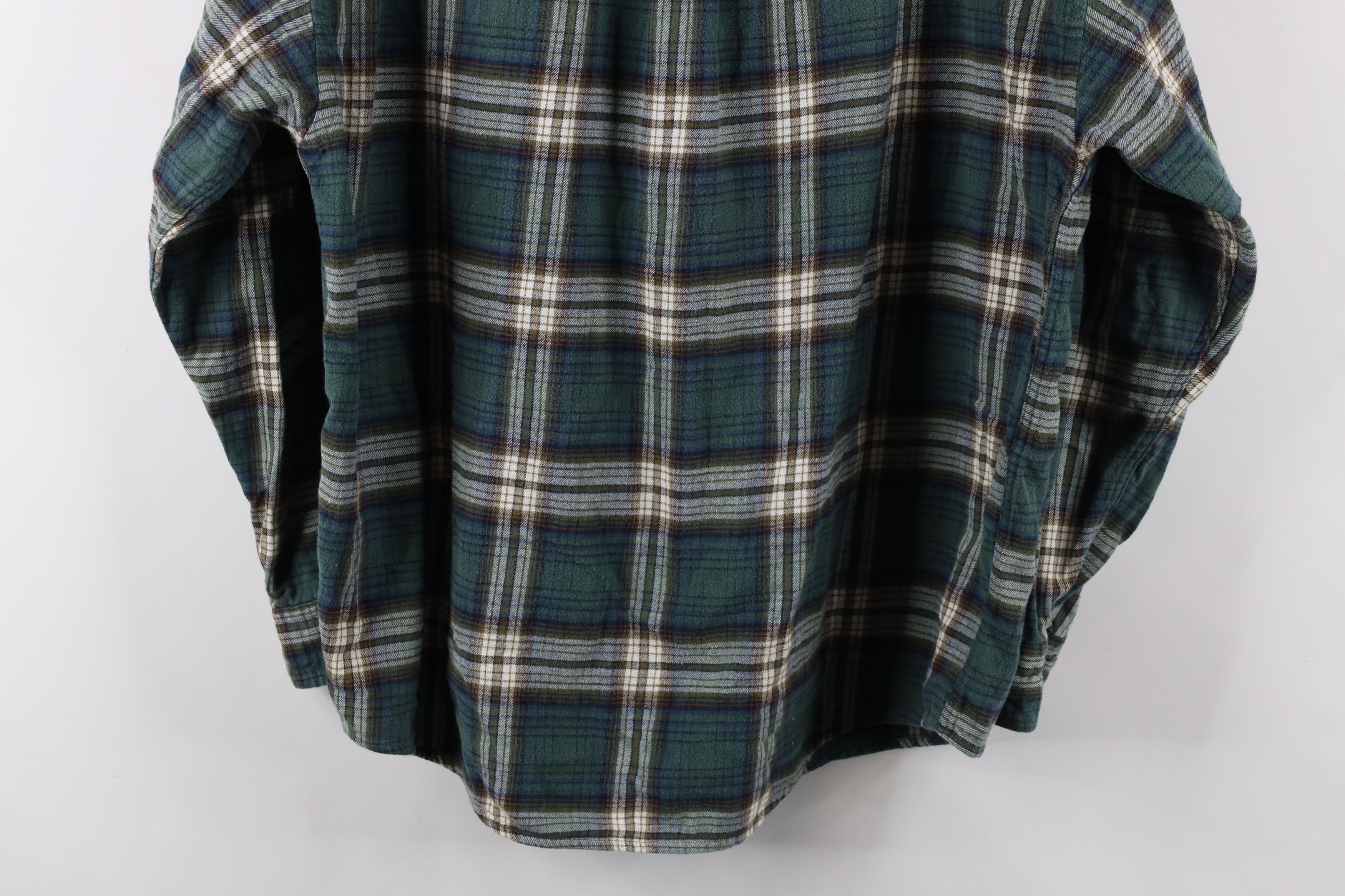 Eddie Bauer × Vintage Vintage 90s Eddie Bauer Flannel Collared Button Shirt Plaid Size US L / EU 52-54 / 3 - 11 Thumbnail
