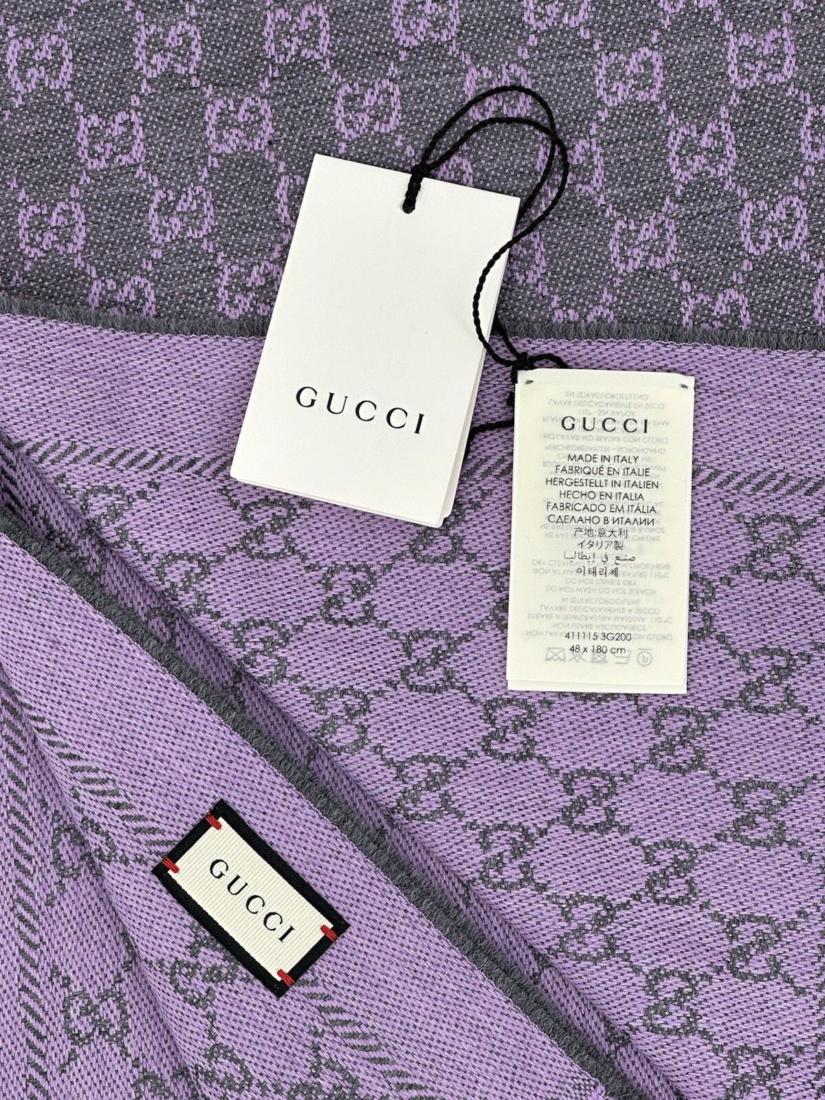 Gucci New Gucci Scarf 48x180cm Size ONE SIZE - 8 Thumbnail