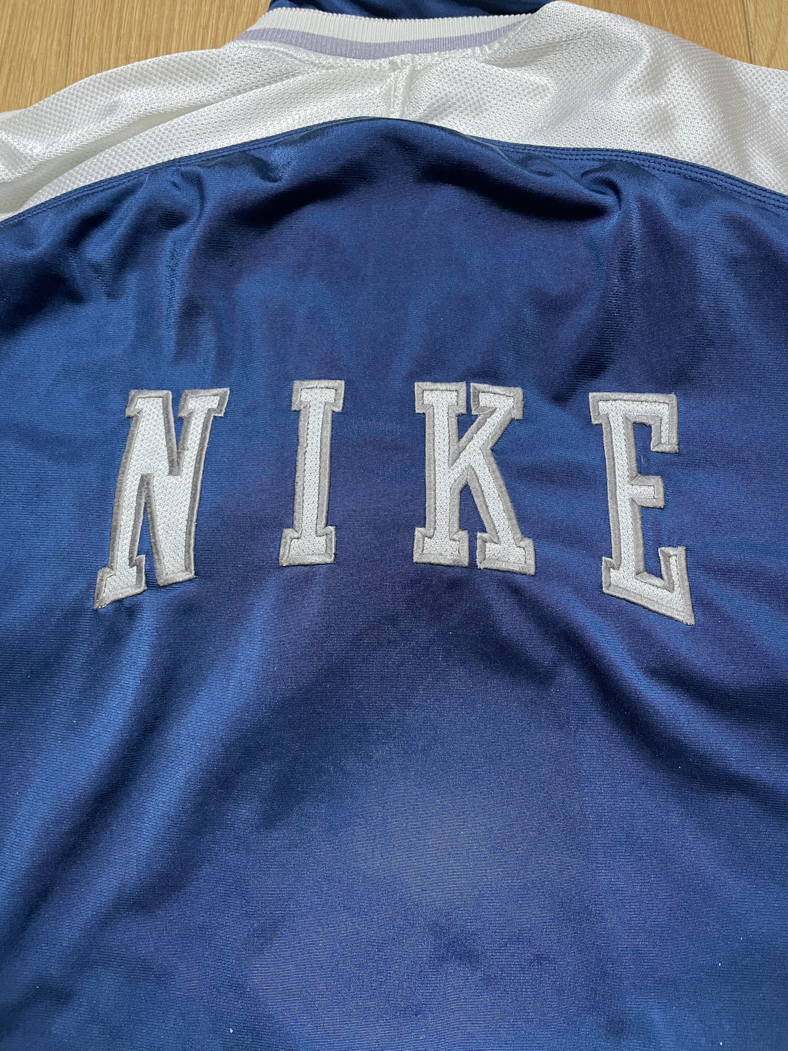 Nike Vintage Nike Blue White Tracksuit Set 90s Size US L / EU 52-54 / 3 - 3 Thumbnail
