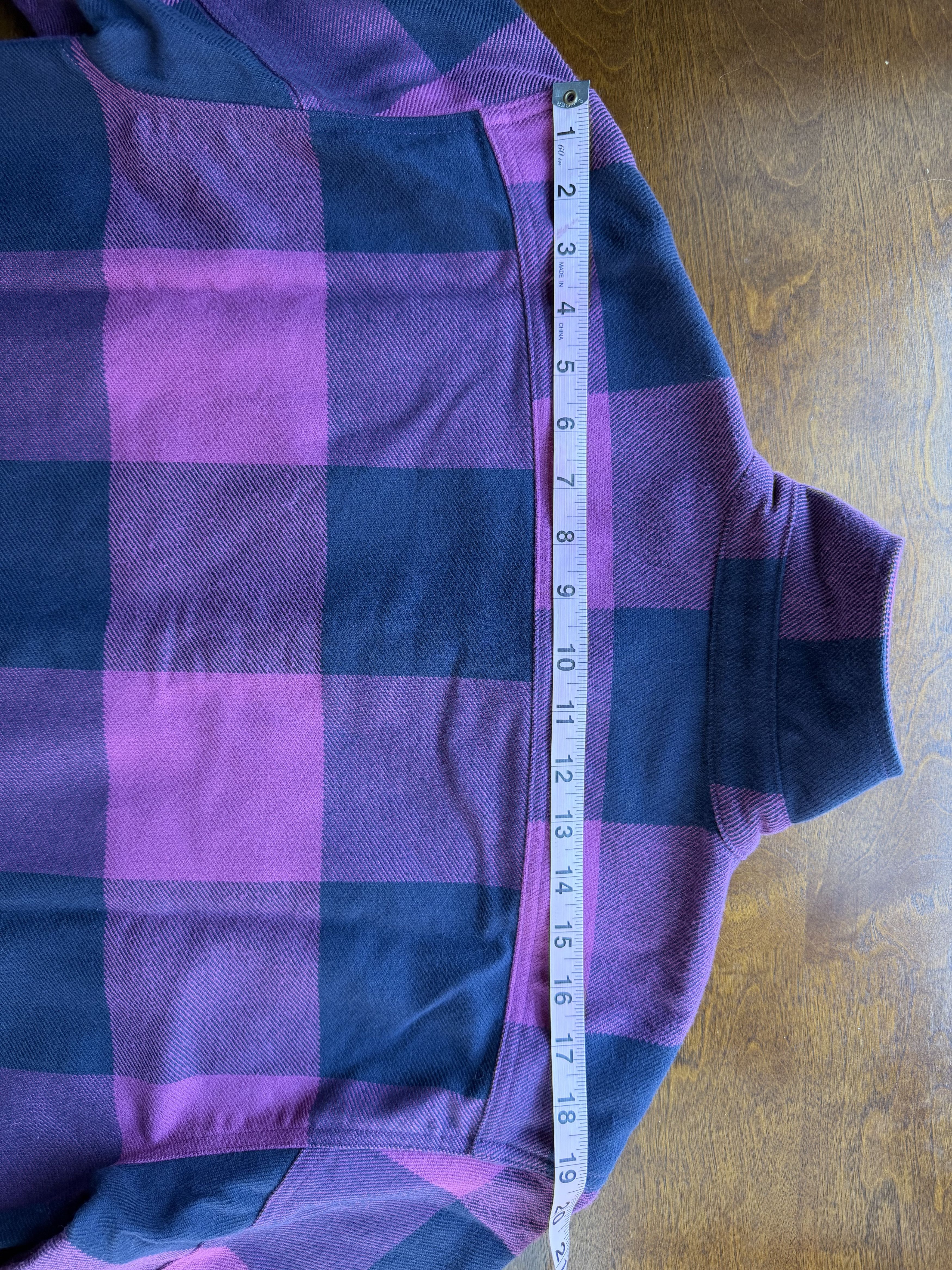 Stan Ray Stan Ray Flannel Shirt Jacket Purple Check Small Size US S / EU 44-46 / 1 - 12 Thumbnail
