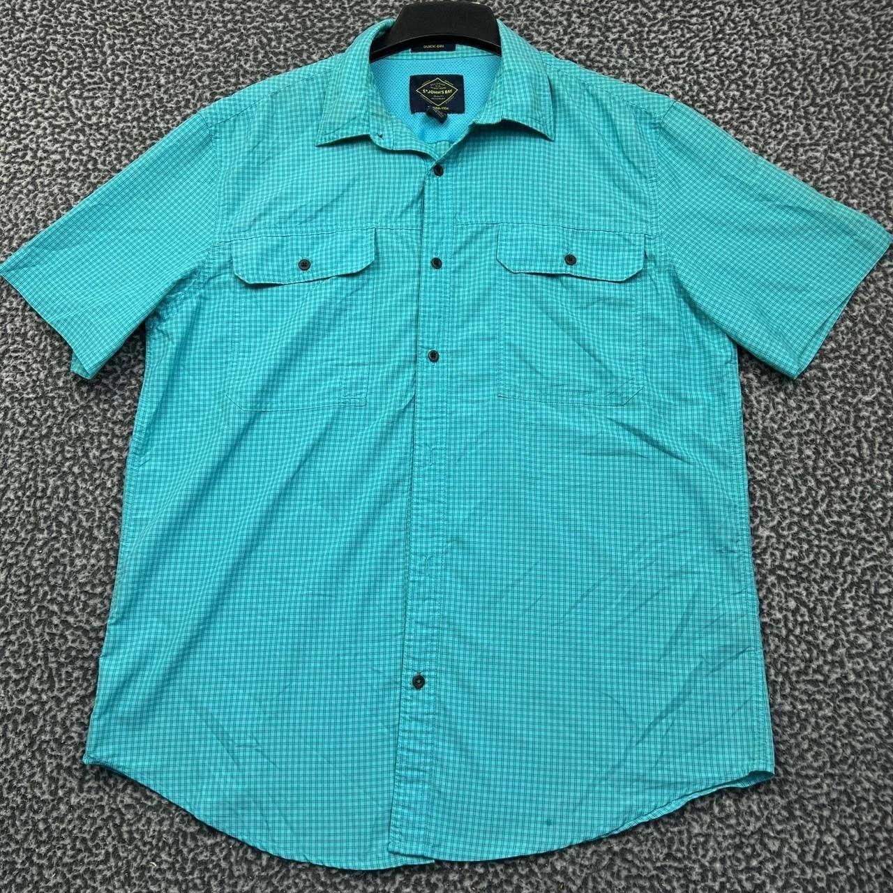St. Johns Bay St. John's Bay Button Up Shirt Men Blue Plaid Collared L Size US L / EU 52-54 / 3 - 1 Thumbnail