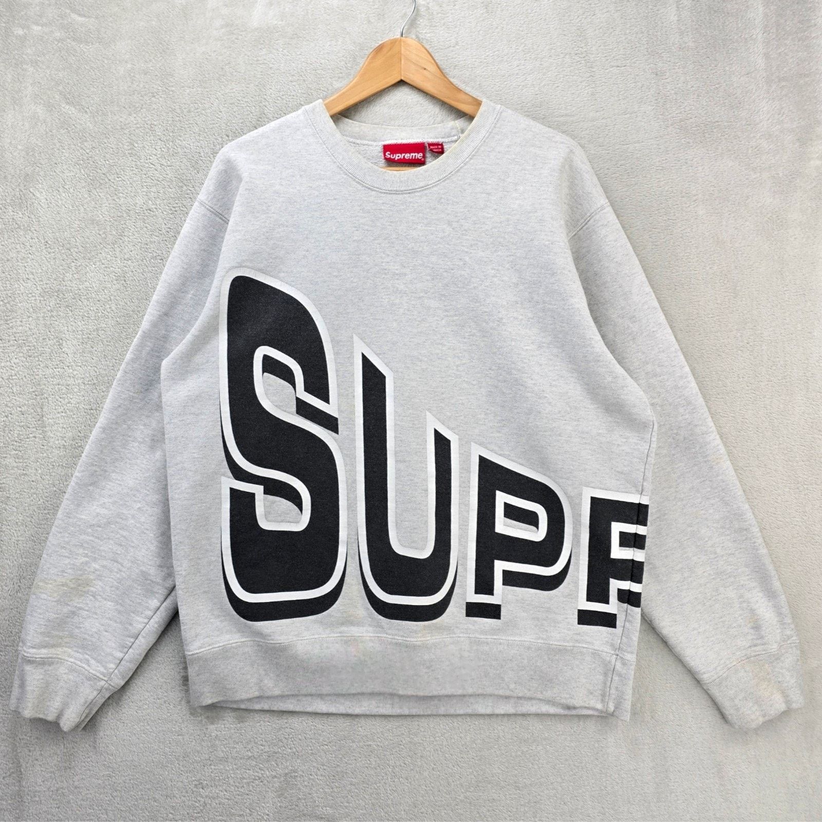 Supreme SUPREME 2008 TARTAN PLAID CREST CREWNECK | Grailed