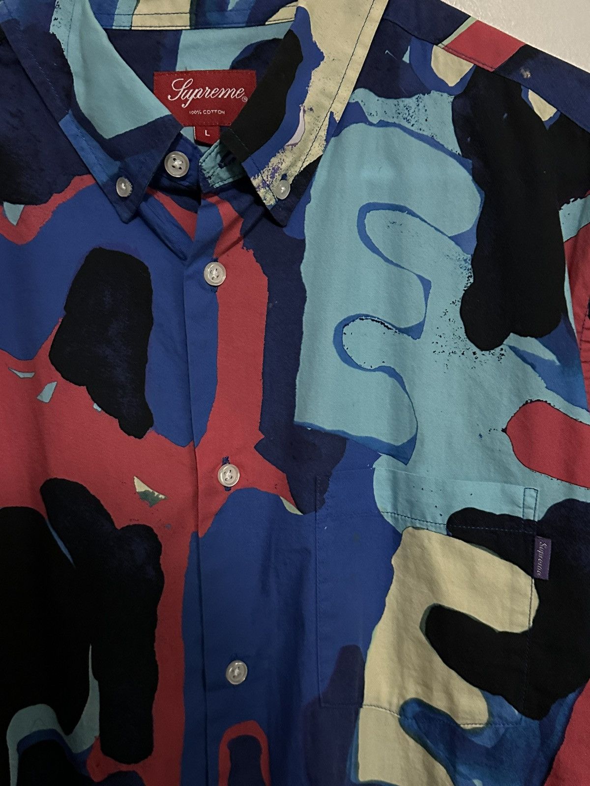 Supreme Supreme Painted Logo Shirt Size US L / EU 52-54 / 3 - 2 Thumbnail