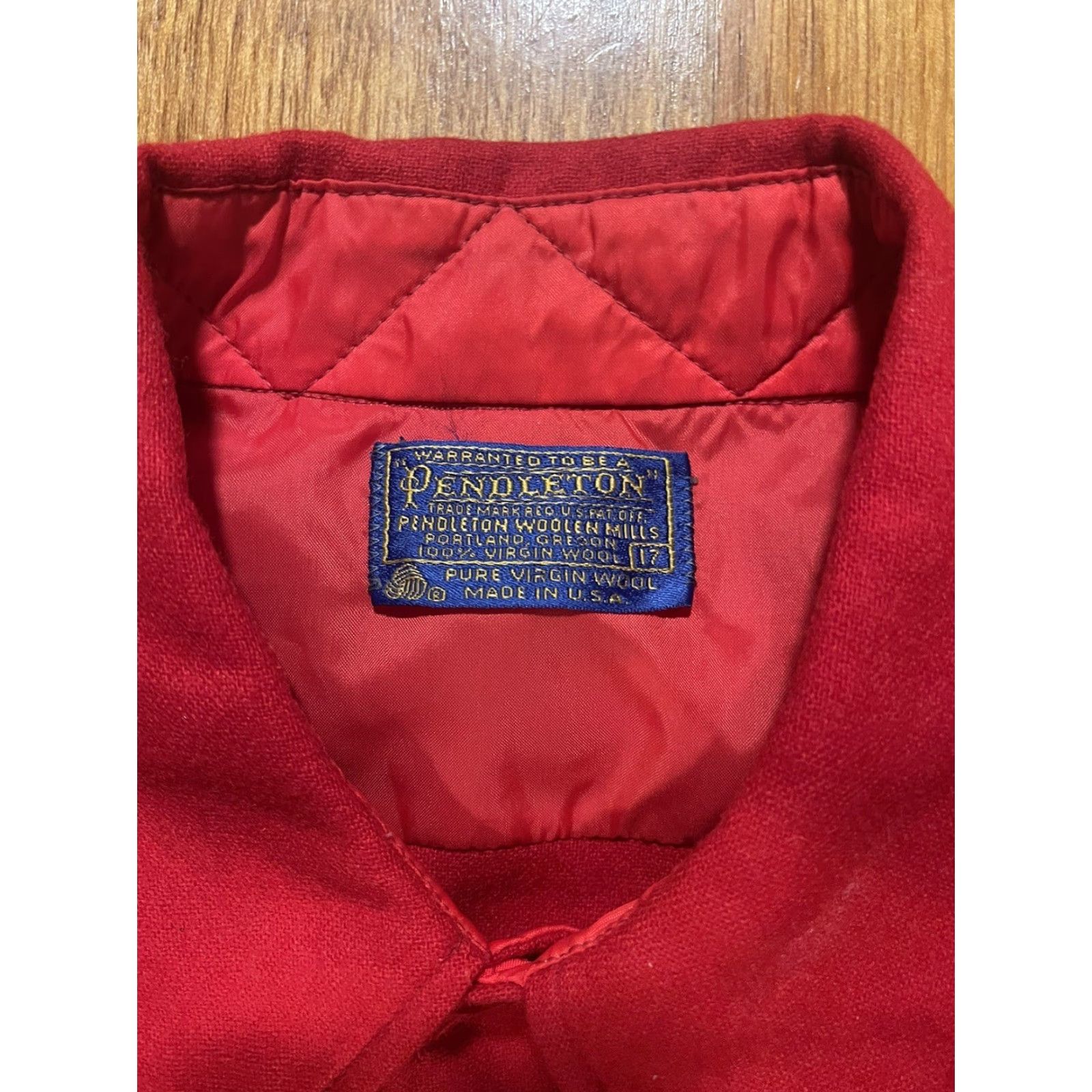 Pendleton VINTAGE Pendleton RED MEN'S WOOL HUNTING SHIRT/JACKET XL USA MADE IN USA Button-Up Shirt Size US XL / EU 56 / 4 - 5 Thumbnail