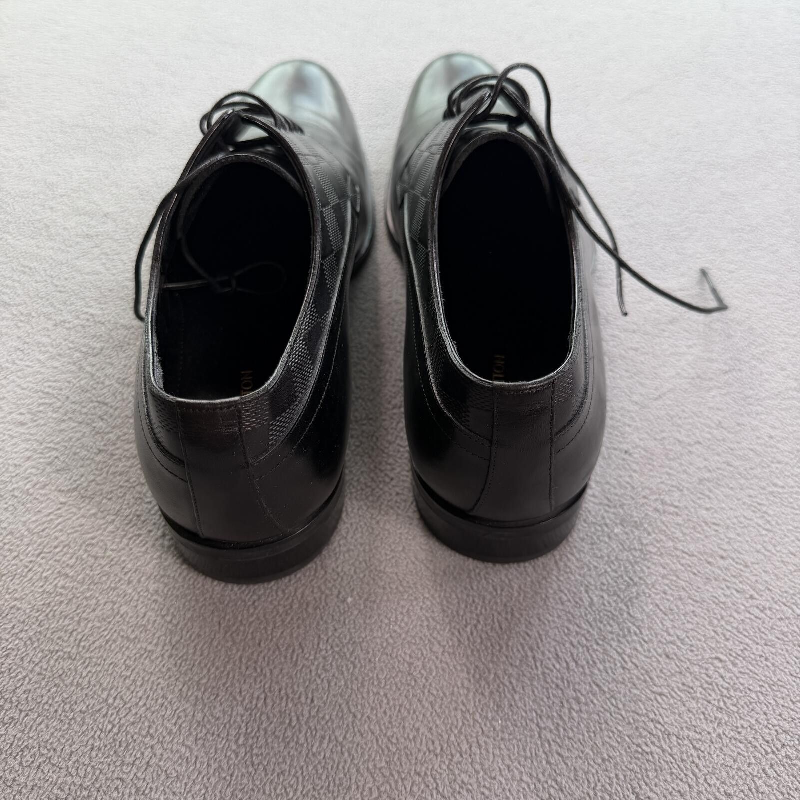 Louis Vuitton Louis Vuitton Damier Graphite Leather Derby Dress Shoes 6.5 Size US 6.5 / EU 39-40 - 3 Thumbnail