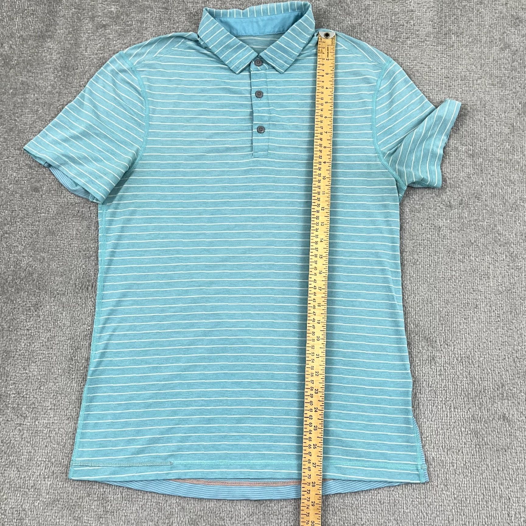 Lululemon Lululemon Polo Shirt Mens M Blue Striped Performance Golf Preppy Casual S/S Shirt Mens Regular Medium Blue Pattern Striped” Size US M / EU 48-50 / 2 - 4 Thumbnail
