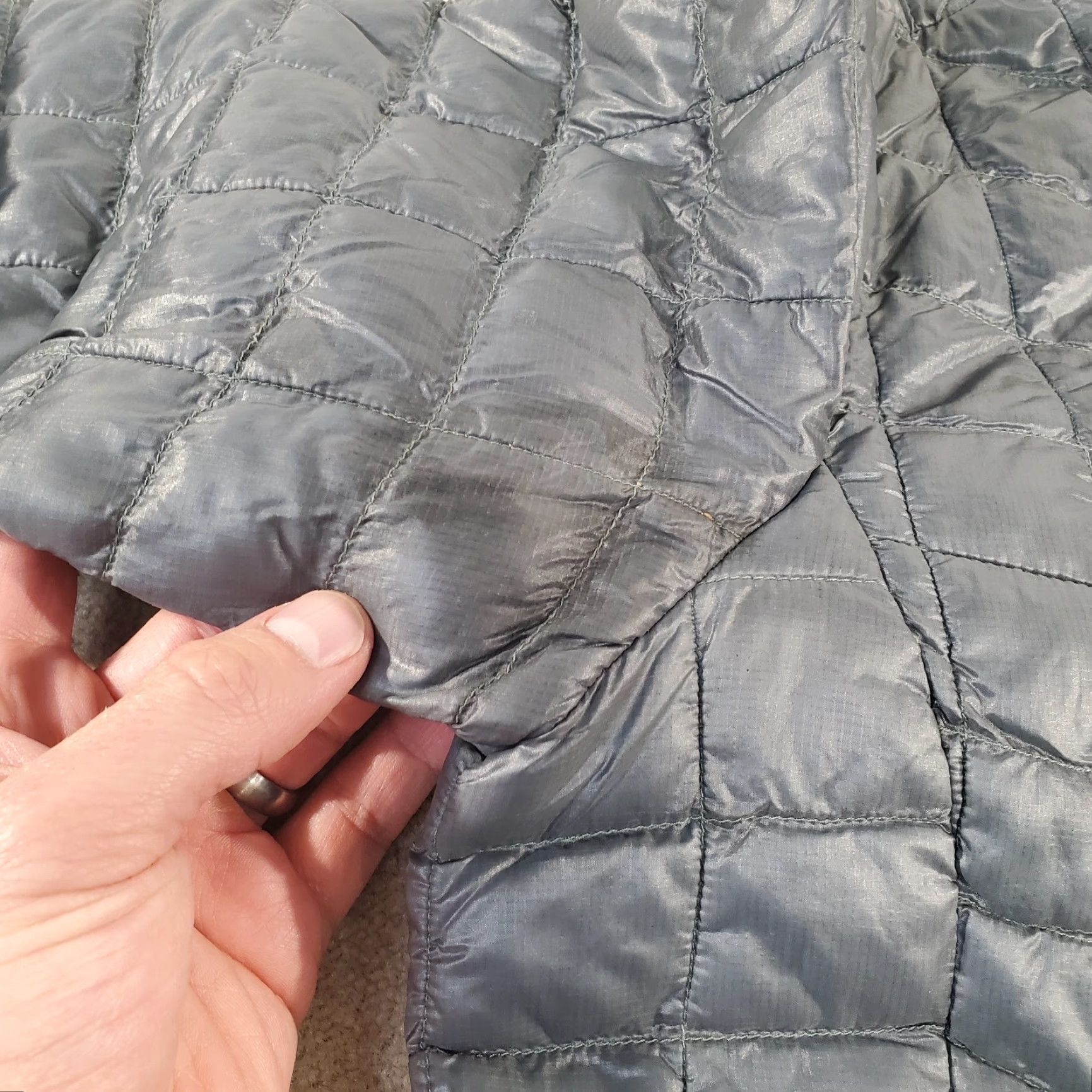 The North Face The North Face Jacket Womens M Green Thermoball Puffer Quilted Windbreaker Full Zip Pockets Logo Nylon Size M / US 6-8 / IT 42-44 - 7 Thumbnail