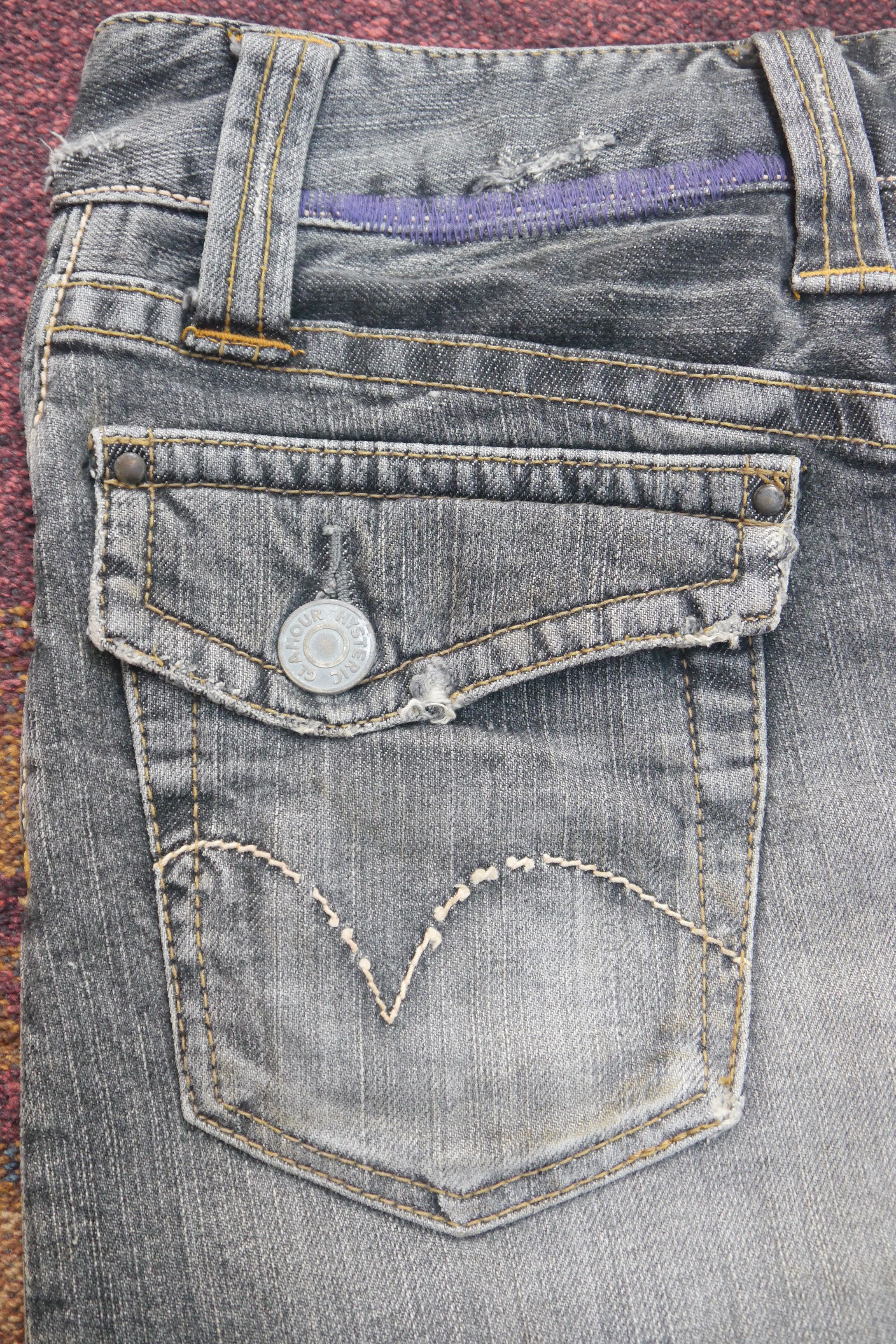 Hysteric Glamour (SK98) Hysteric Glamour Japan Black Washed Denim Skirt XS Size 27" / US 4 / IT 40 - 14 Thumbnail