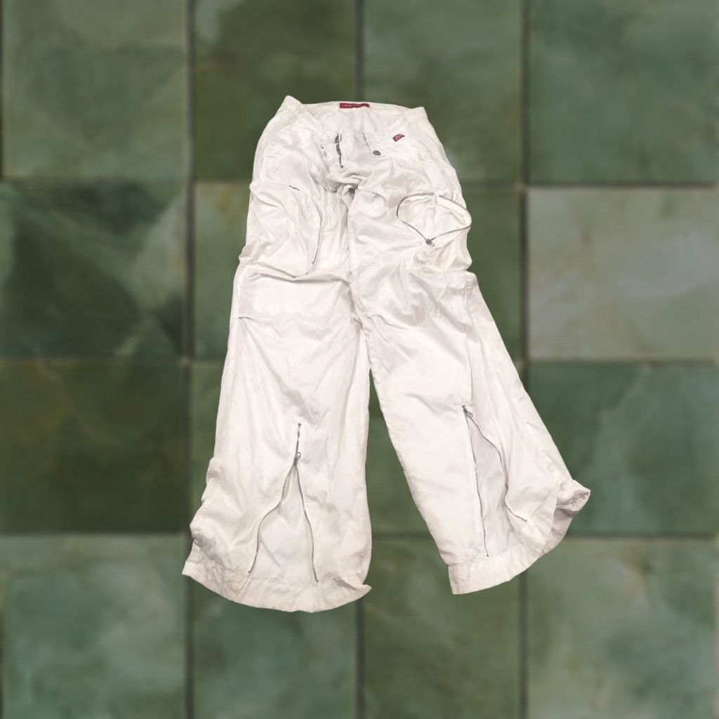 Miss Sixty VINTAGE Miss Sixty White Parachute Cargo Pants Size 30" / US 8 / IT 44 - 1 Thumbnail
