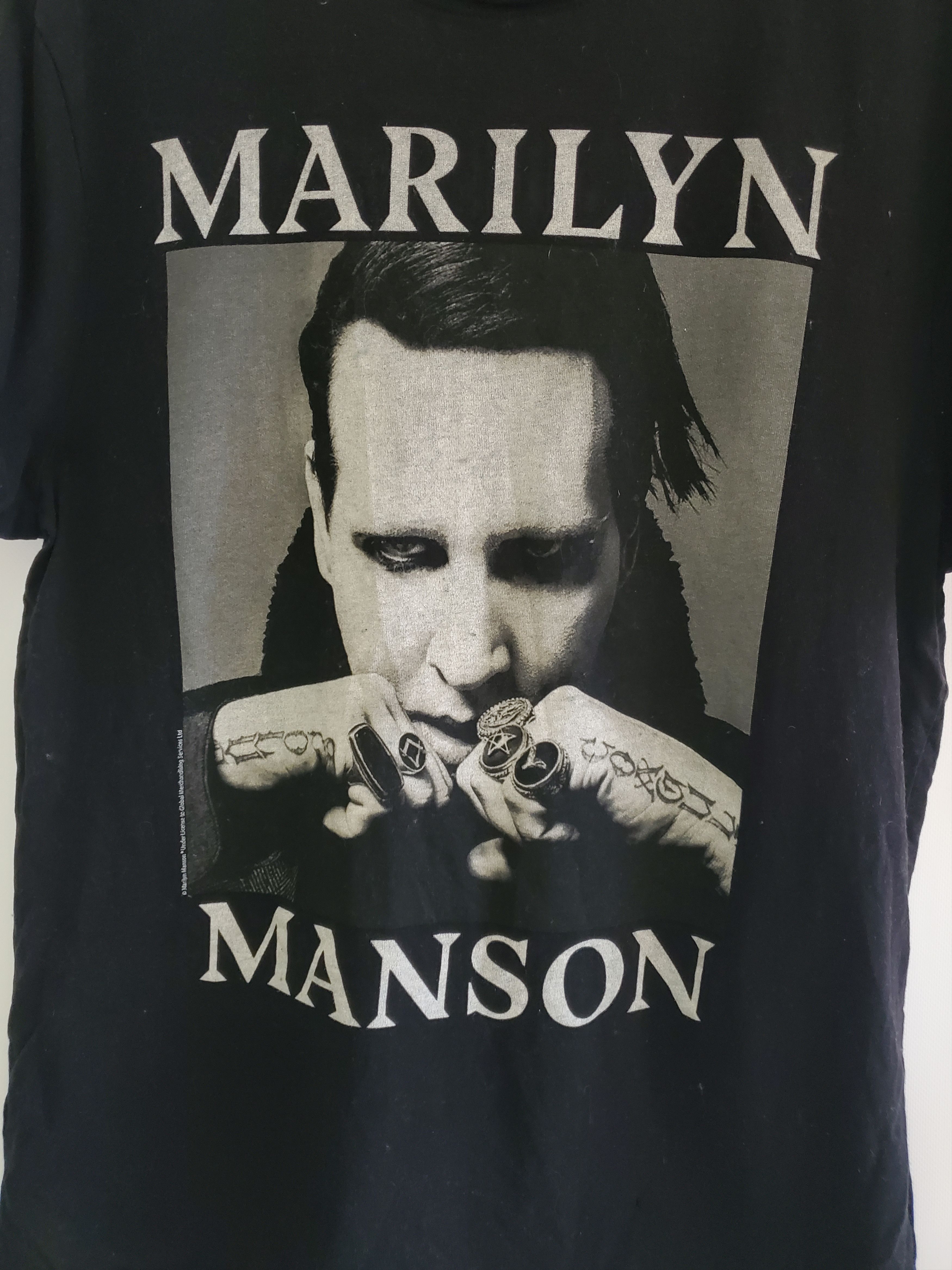 Band Tees × Vintage Vintage Marilyn Manson face metal rock band tee shirt sz M Size US M / EU 48-50 / 2 - 2 Thumbnail