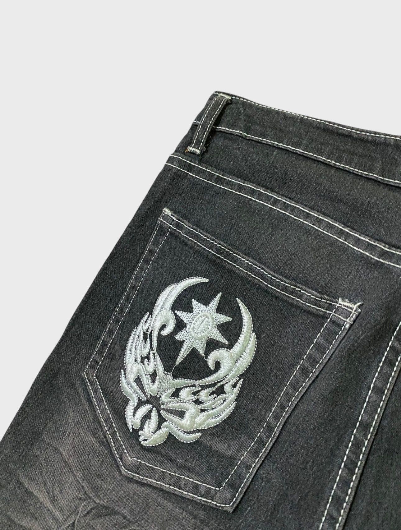 Designer × Japanese Brand × Vintage Rare ICE POINT EMBROIDERED LOGO ACID WASH DESIGN DENIM Size US 30 / EU 46 - 19 Thumbnail