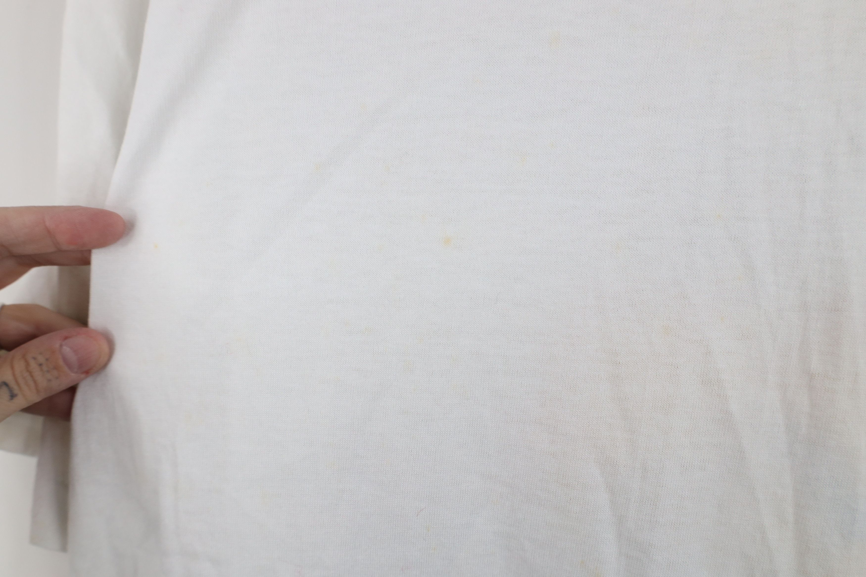 Vintage Vintage 80s Streetwear Stamp Heart Love T-Shirt White USA Size XL / US 12-14 / IT 48-50 - 12 Thumbnail
