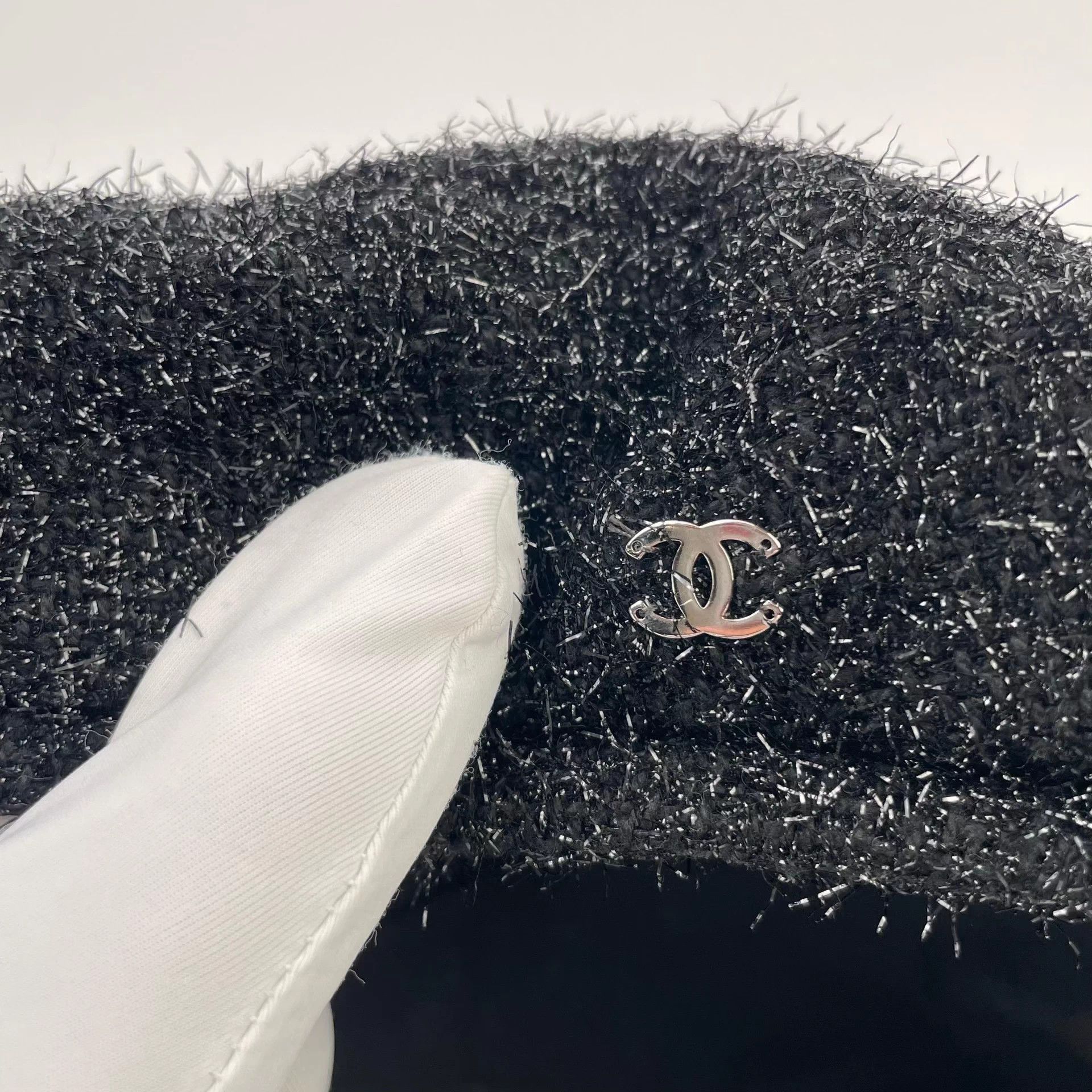 Chanel Chanel Knit Beret Black Size 58 Size ONE SIZE - 3 Thumbnail