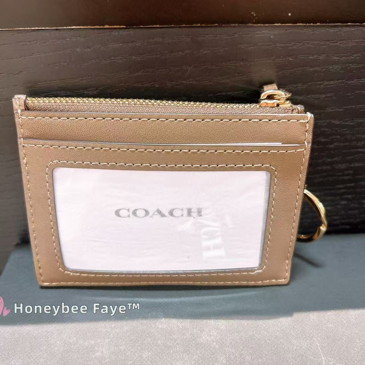 Coach Mini Skinny Id Case In Signature Jacquard CEL83 Size ONE SIZE - 4 Thumbnail