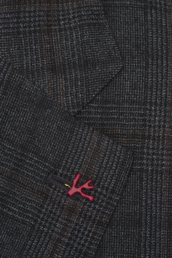 Isaia o1mtch0225 Glen Plaid Wool Suit in Medium Grey Size 44R - 5 Thumbnail