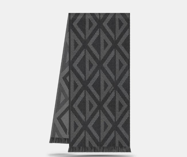 Dior o1w1db10425 31E0005 Size: OS / CD Diamond Scarf in Black Size ONE SIZE - 2 Thumbnail