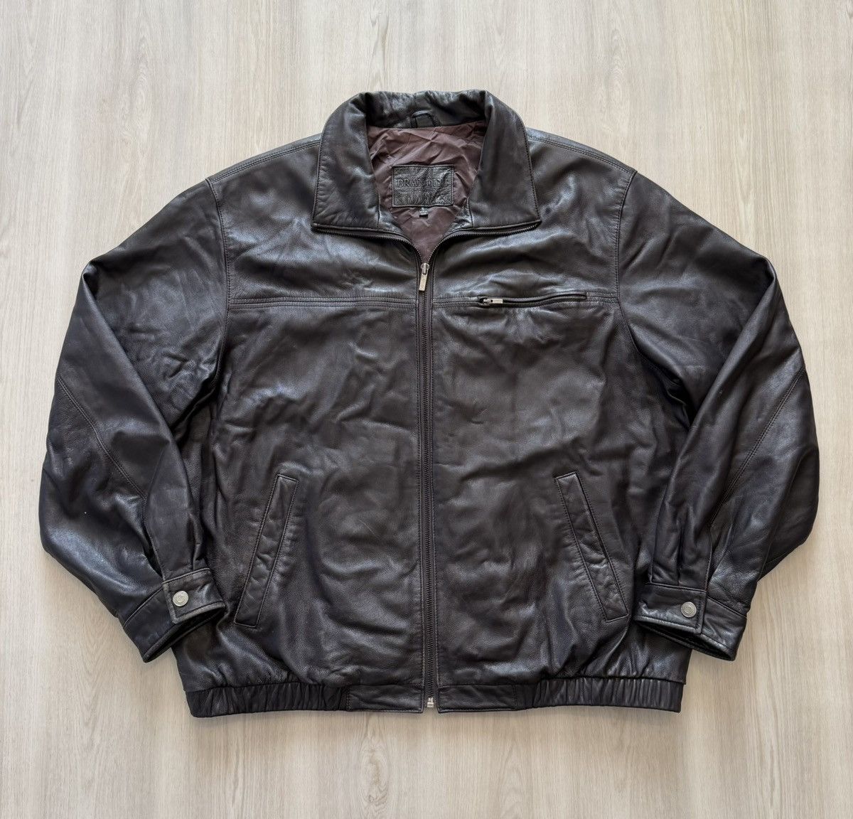 Brandini Vintage Brandini Leather Bomber Flight Jacket Sz XL Size US XL / EU 56 / 4 - 1 Thumbnail