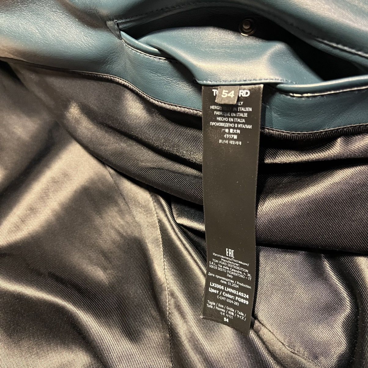 Tom Ford Tom Ford Leather Jacket in Large Size US L / EU 52-54 / 3 - 7 Thumbnail
