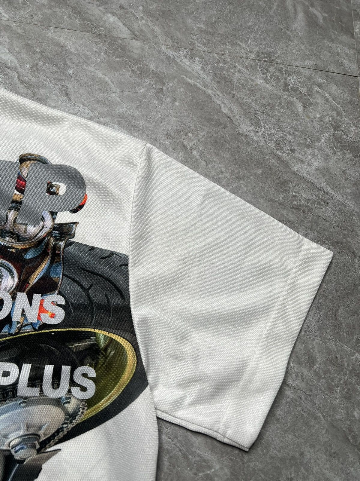 Comme des Garcons Homme Plus CDGHP S/S 21 Metallic Outlaw Motor Parts Print T-Shirt Size US L / EU 52-54 / 3 - 4 Thumbnail