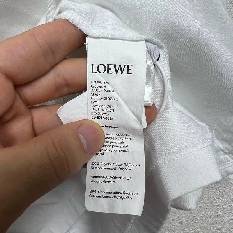 Loewe LOEWE White geometric patchwork short sleeves Size US S / EU 44-46 / 1 - 5 Thumbnail