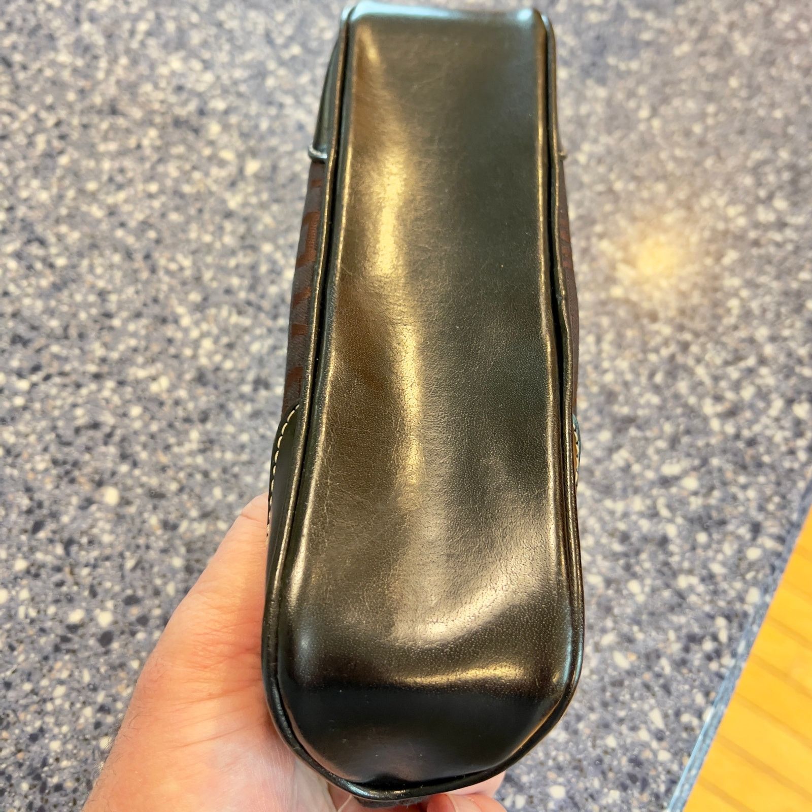 Etienne Aigner Etienne Aigner Clutch Leather Trim Mag Clasp Pocket Vintage Size ONE SIZE - 11 Thumbnail