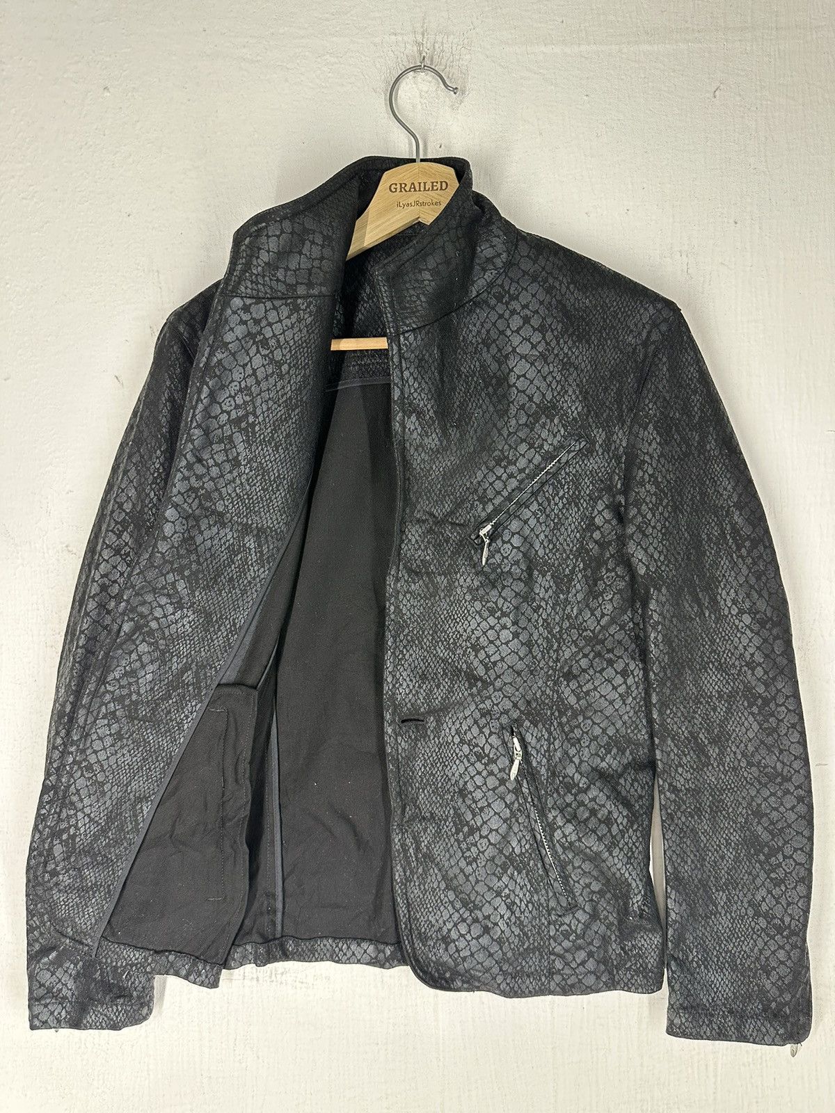 Tornado Mart Tornado Mart Refined Real Clothes Snake Skin Reptile Jacket Size US M / EU 48-50 / 2 - 11 Thumbnail
