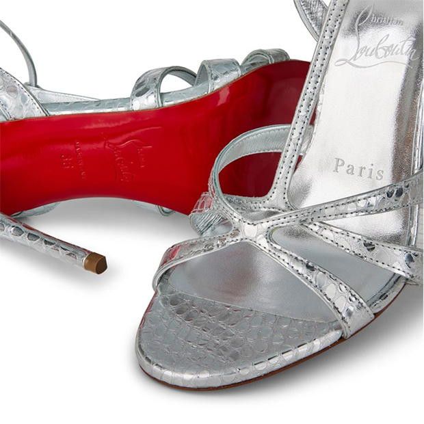 Christian Louboutin Tangueva 100m Strappy Sandals Size US 7 / IT 37 - 6 Thumbnail
