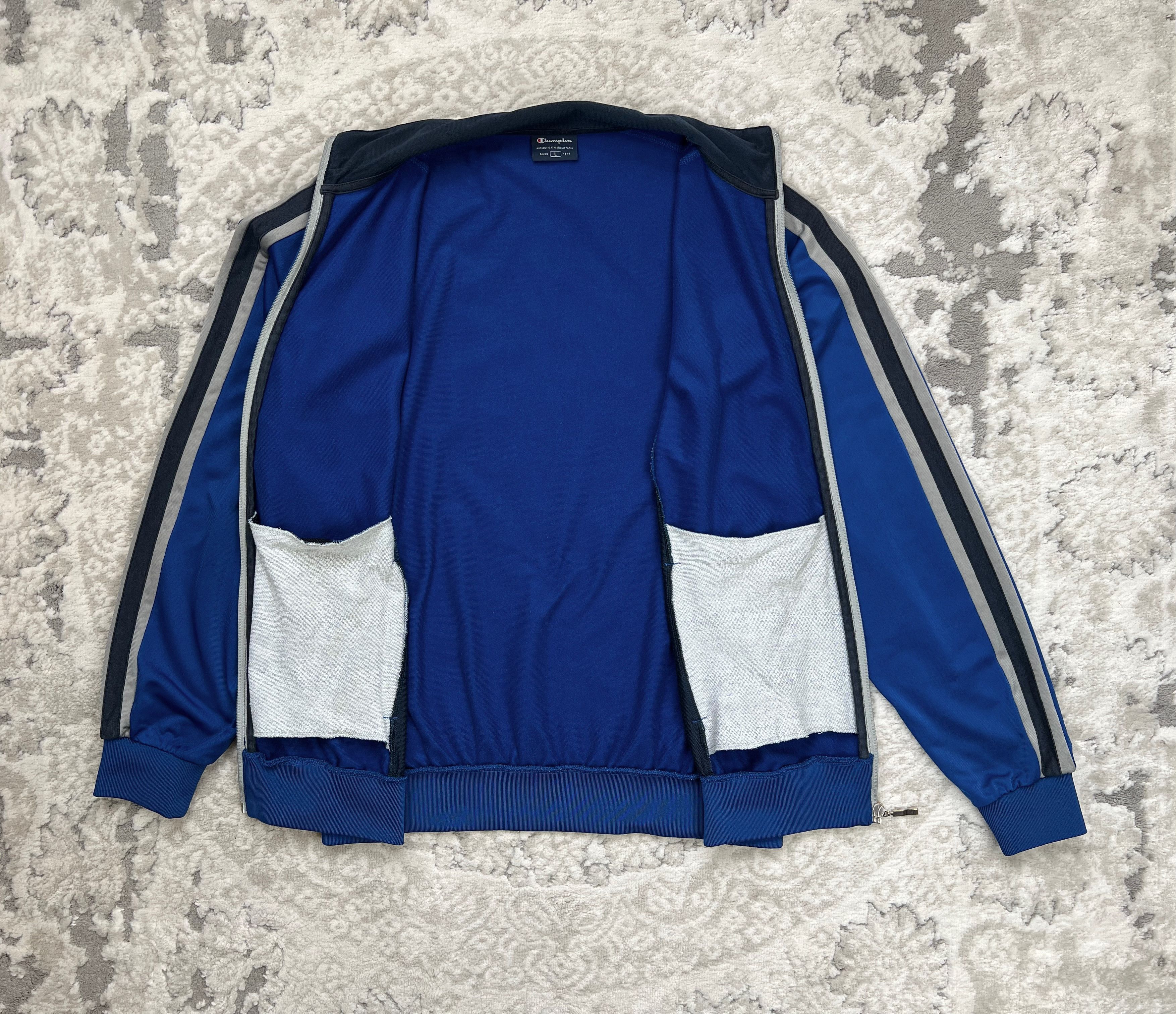 Champion Champion Retro Colorblock Track Jacket L (Blue/Navy/Grey) Size US L / EU 52-54 / 3 - 2 Thumbnail