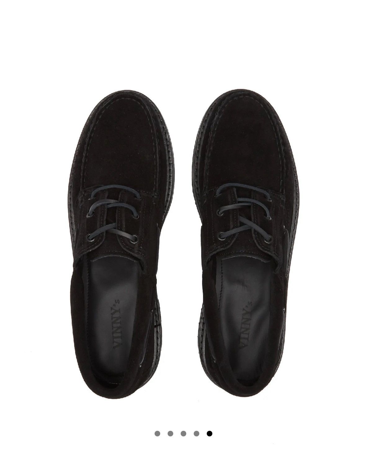 VINNY's VINNY’S Aztec Boat Shoe - Black Suede Size US 10.5 / EU 43-44 - 5 Thumbnail