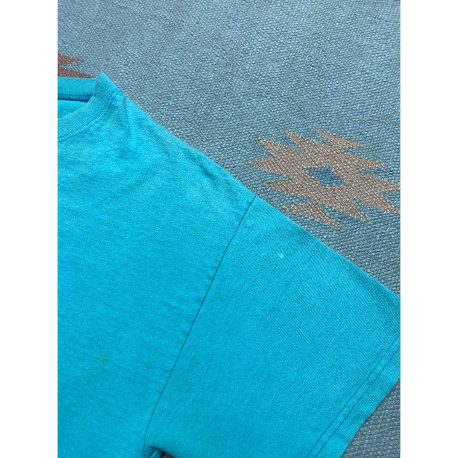 Lee VINTAGE 90s Lee Sport Blank T Shirt Teal Blue USA Made Men’s Boxy Large Shirt Mens L Blue 90s Lee Sport T-Shirt Size US L / EU 52-54 / 3 - 4 Thumbnail