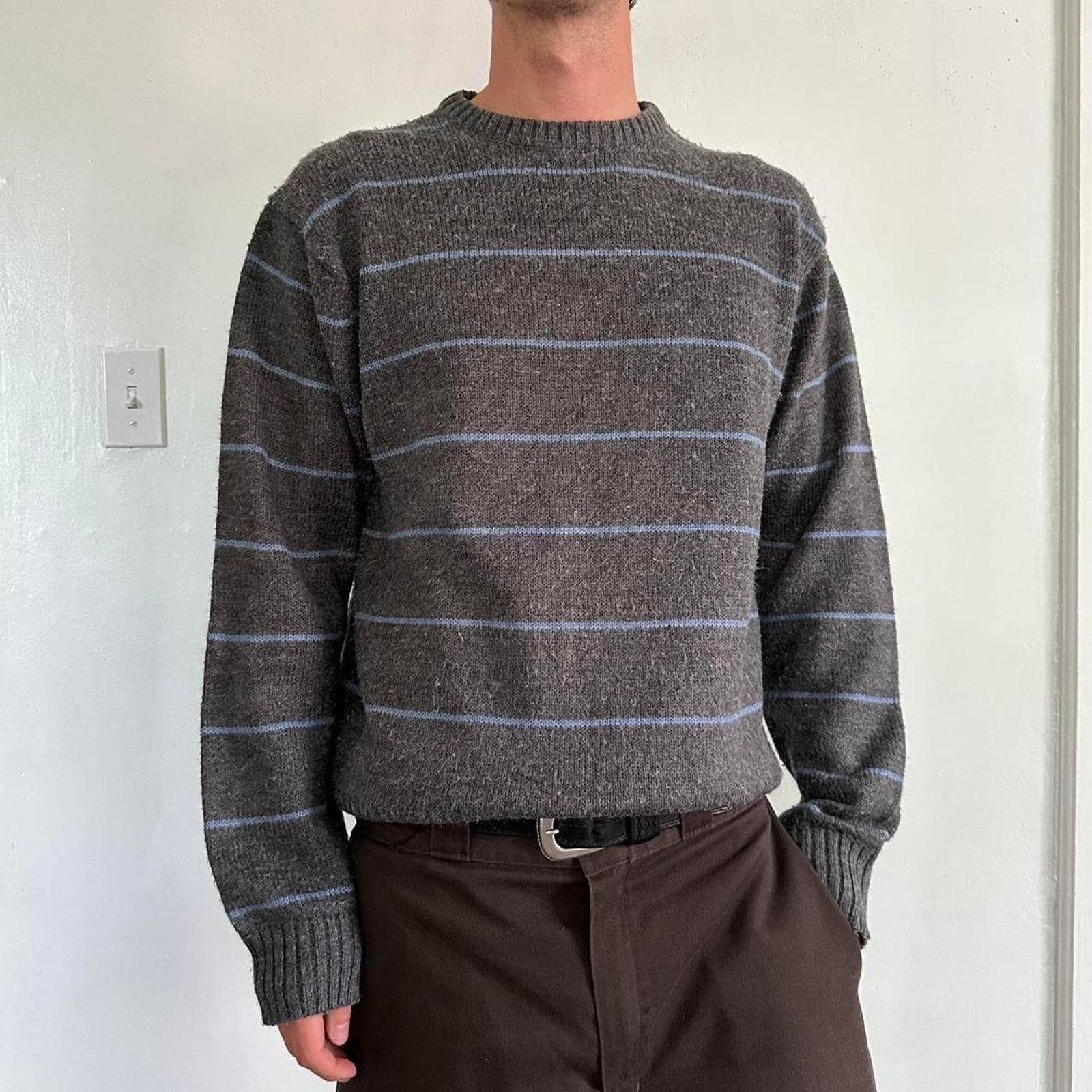 Le TIGRE × Vintage Vintage 70s Le Tigre Striped Preppy Knit Sweater Pullover Size US M / EU 48-50 / 2 - 2 Thumbnail