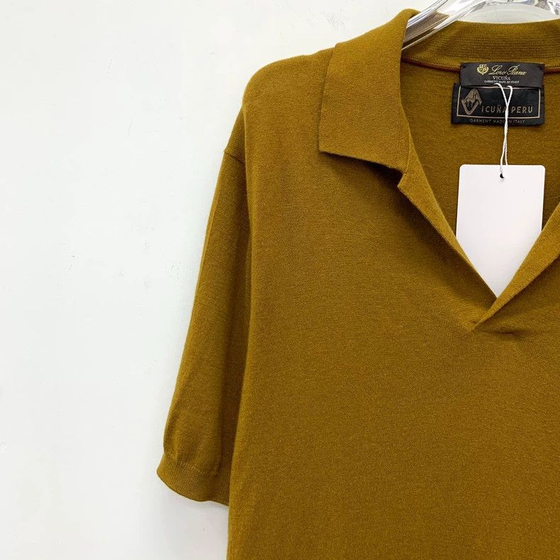 Loro Piana Loro Piana size 50 Deep brown short-sleeved polo shirt with Size US M / EU 48-50 / 2 - 3 Thumbnail