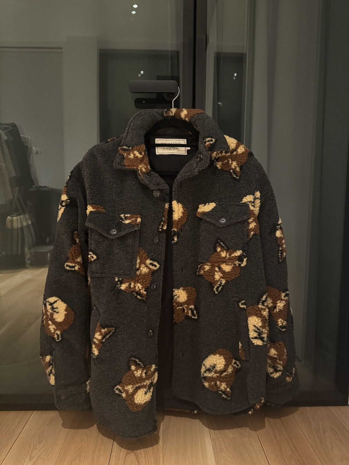 Maison Kitsune MAISON KITSUNÉ fleece boa jacket Size US L / EU 52-54 / 3 - 1 Thumbnail
