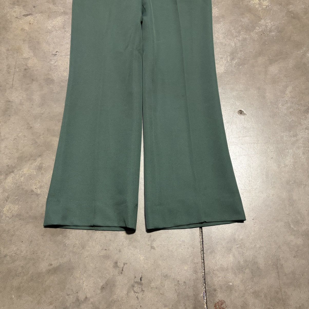Vintage Vintage Green Bell Bottom Flare Pants Pleated Front Western Size US 31 - 4 Thumbnail