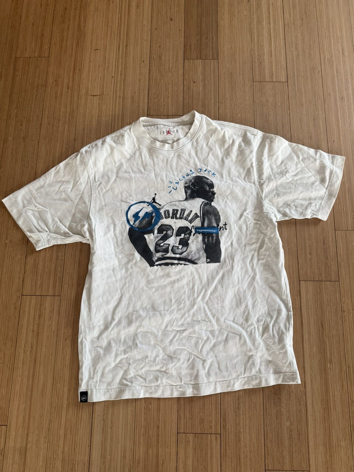 Fragment Design  Jordan Brand JORDAN x CACTUS JACK T-SHIRT | Grailed