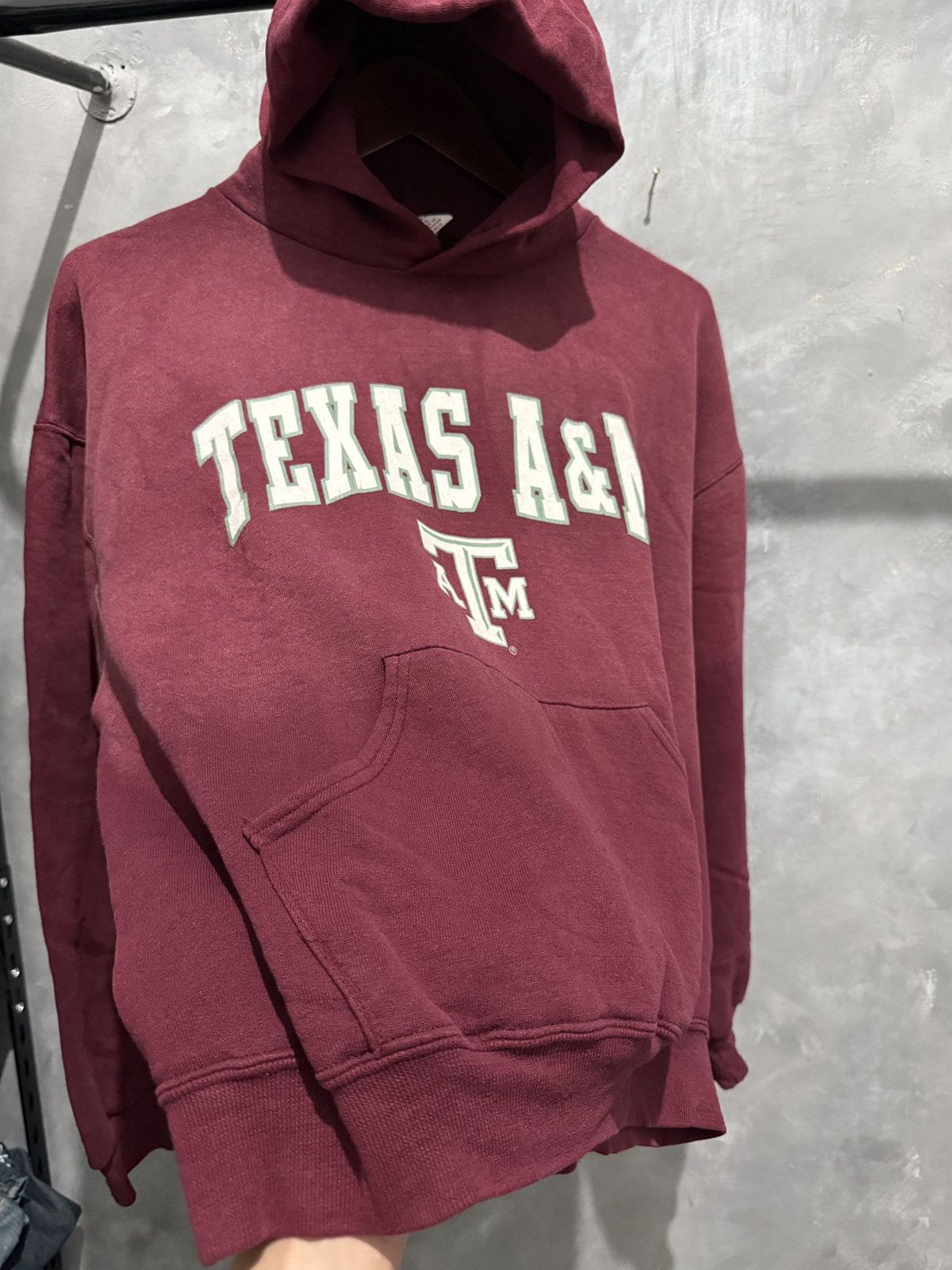Russell Athletic 2000s Sunfaded Maroon Boxy Texas A&M Russell Hoodie Size US L / EU 52-54 / 3 - 3 Thumbnail