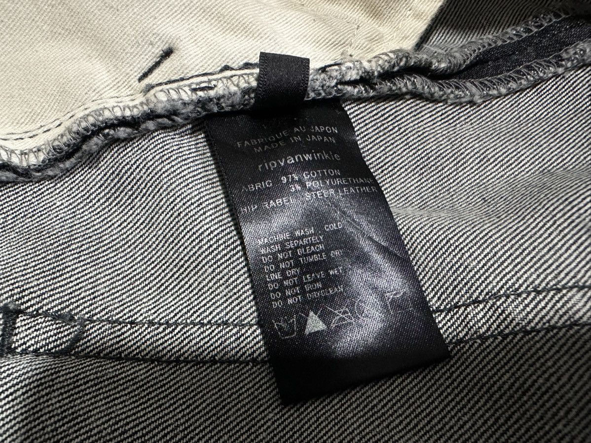 If Six Was Nine × Japanese Brand × RIPVANWINKLE 🔥Y2K Archived Rip Van Winkle Twisted Curve Biker Denim Size US 33 - 17 Thumbnail