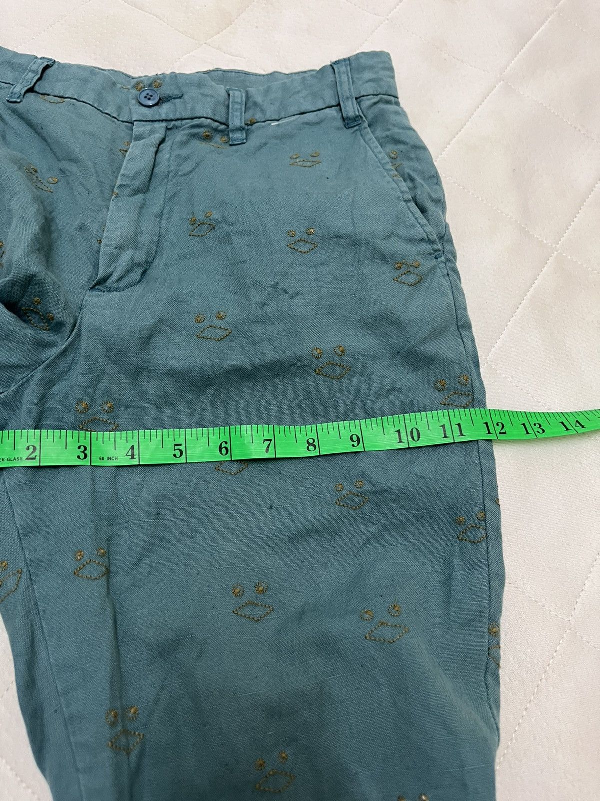 Ne-Net Issey Miyake Nenet Linen Embroidery Pants Size US 30 / EU 46 - 9 Thumbnail