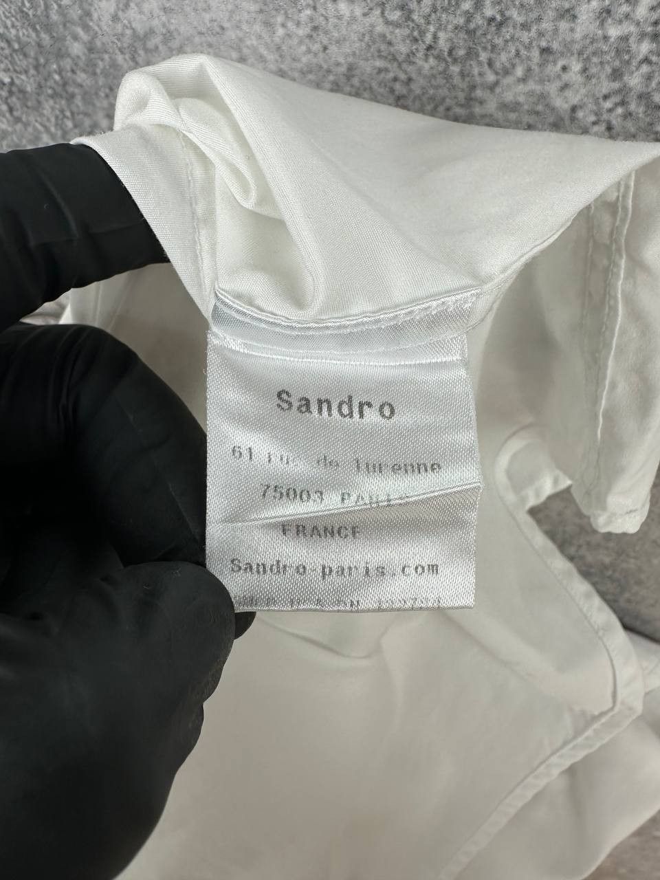 Sandro Sandro Paris White Pleated Front Tuxedo Shirt 100% Cotton Size US M / EU 48-50 / 2 - 13 Thumbnail