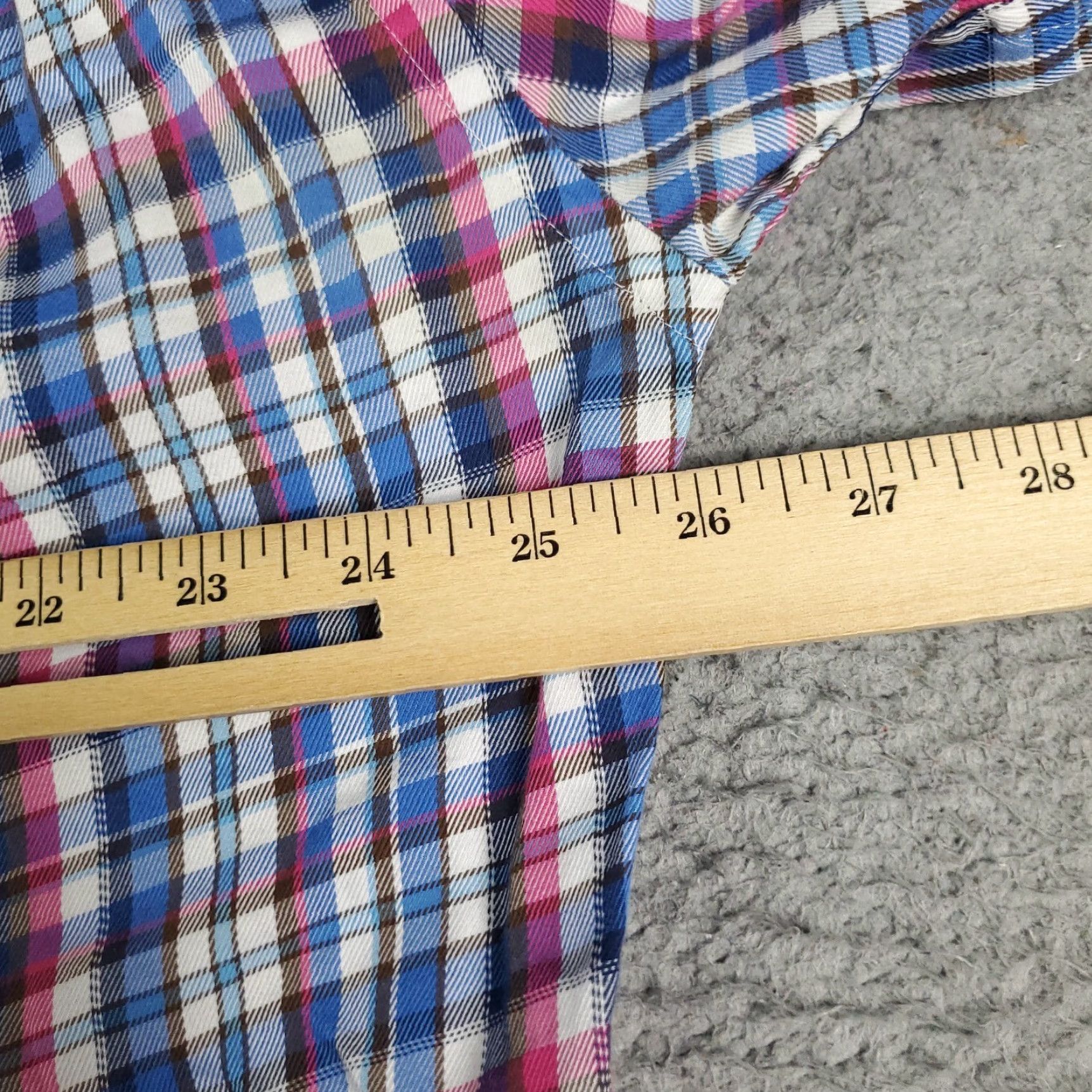 Peter Millar Peter Millar Shirt Mens XL Blue Plaid Long Sleeve Button-Up Cotton Casual Size US XL / EU 56 / 4 - 5 Thumbnail