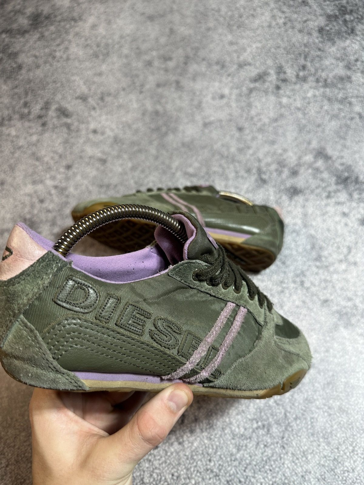 Diesel Y2K Vintage Diesel Leather Sneakers Avant Garde Style USA Size US 7 / IT 37 - 3 Thumbnail