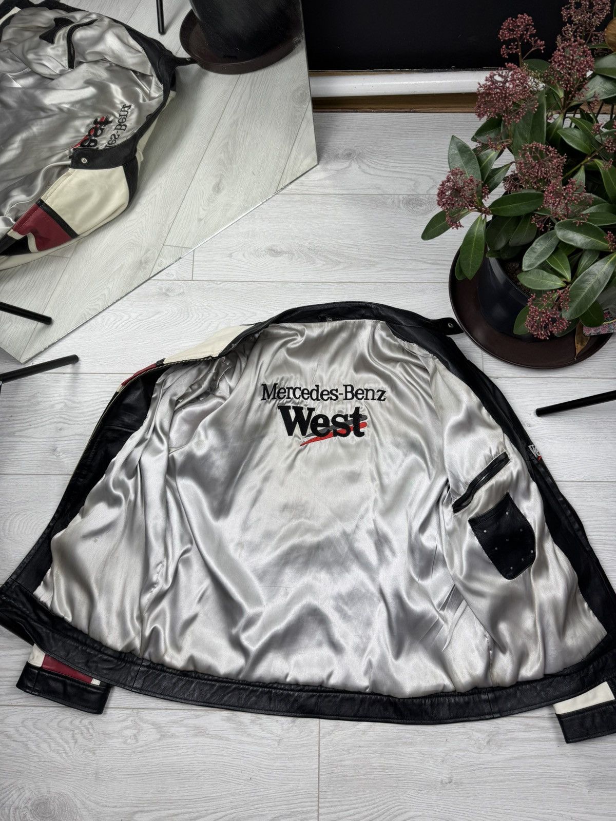 Mercedes-Benz Vintage Mercedes-Benz West Leather Jacket,McLaren Team Size US XL / EU 56 / 4 - 13 Thumbnail