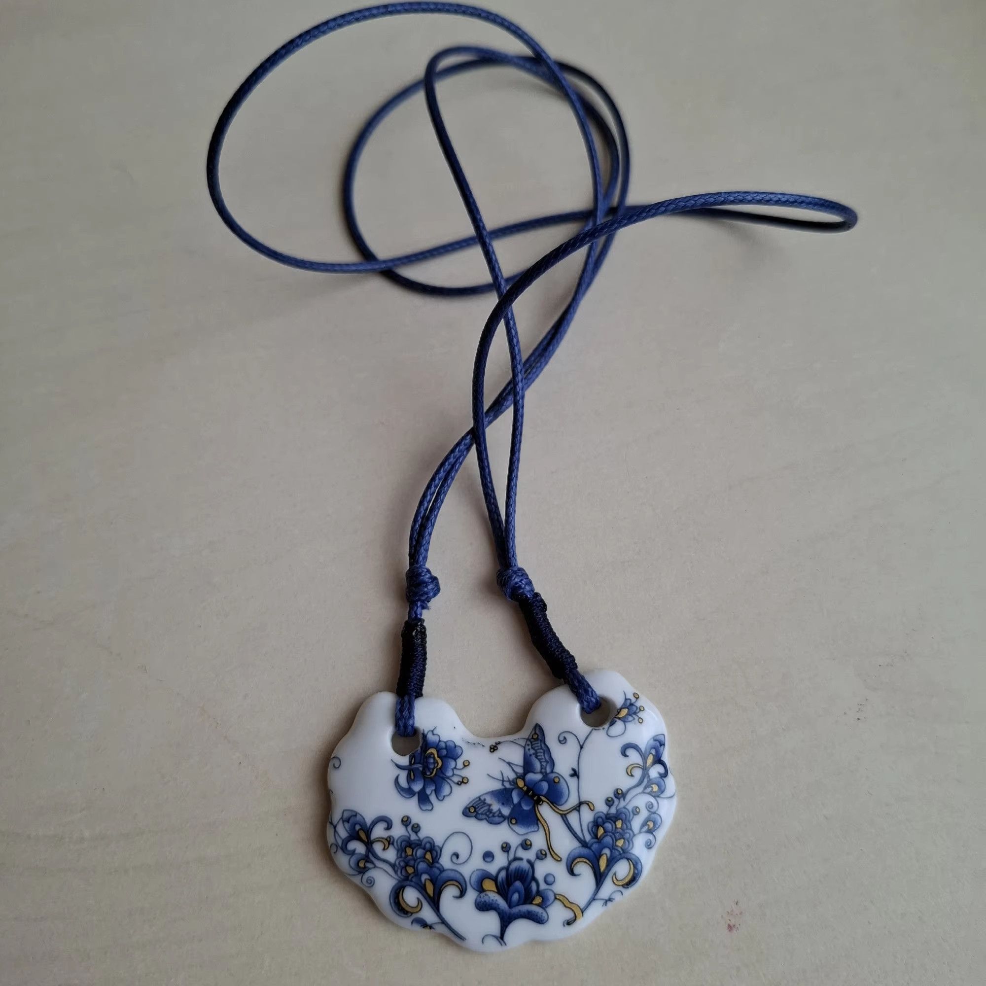 Handmade Butterfly Pendant Necklace Handmade Jewelry Gift For Her Size ONE SIZE - 1 Thumbnail