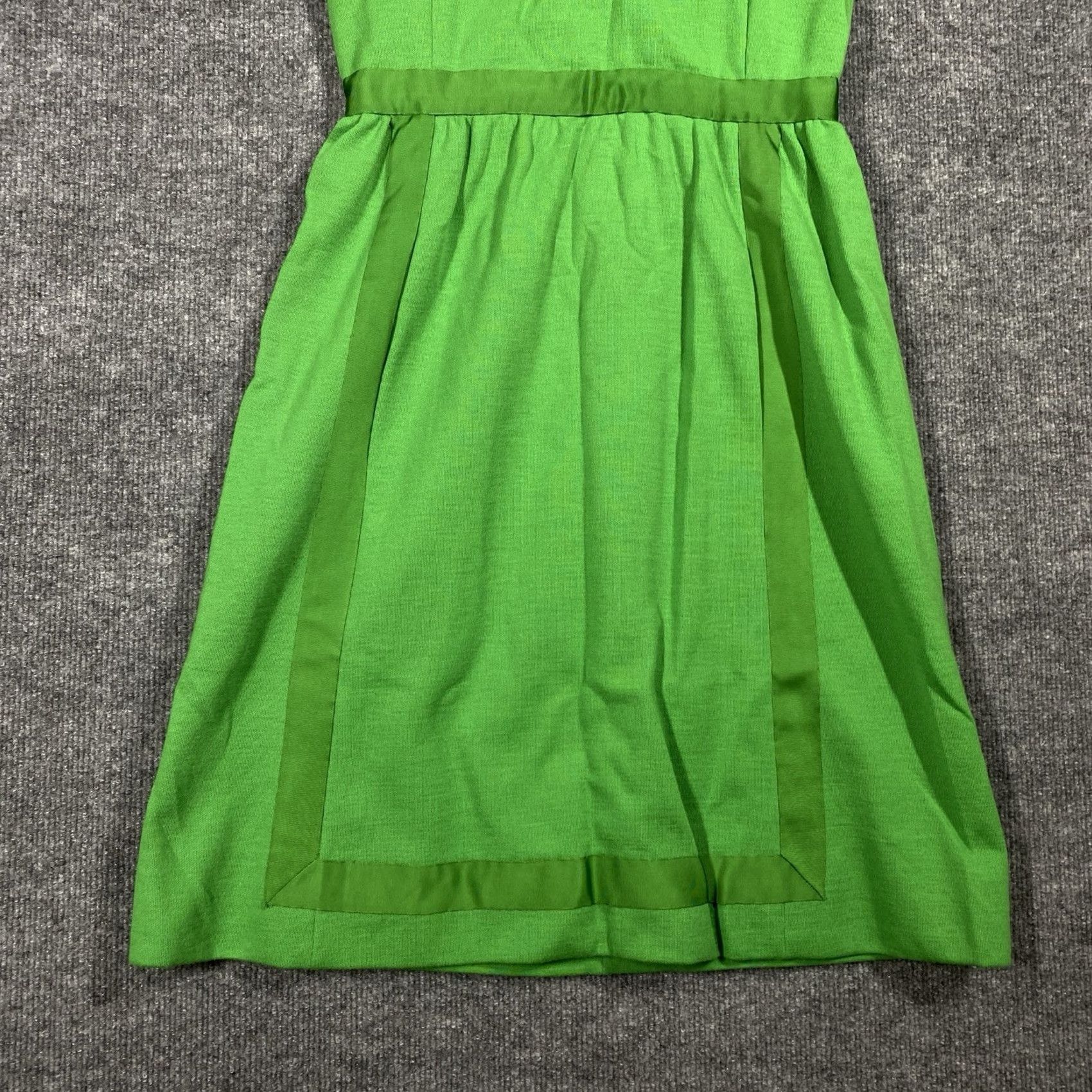 Vintage VINTAGE 60s Mod Pop Art Short Sleeve Shirt Dress Polyester Sz 14 Green Mock Neck Shirt Dress Mens Womens Girls Boys Size XL / US 12-14 / IT 48-50 - 3 Thumbnail