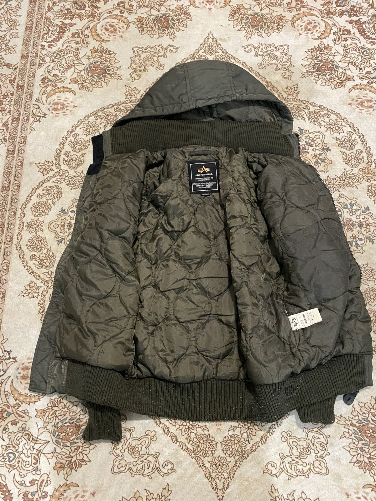 Alpha Industries × Vintage Vintage Alpha Industries Thermolite Hooded Jacket Size US M / EU 48-50 / 2 - 12 Thumbnail
