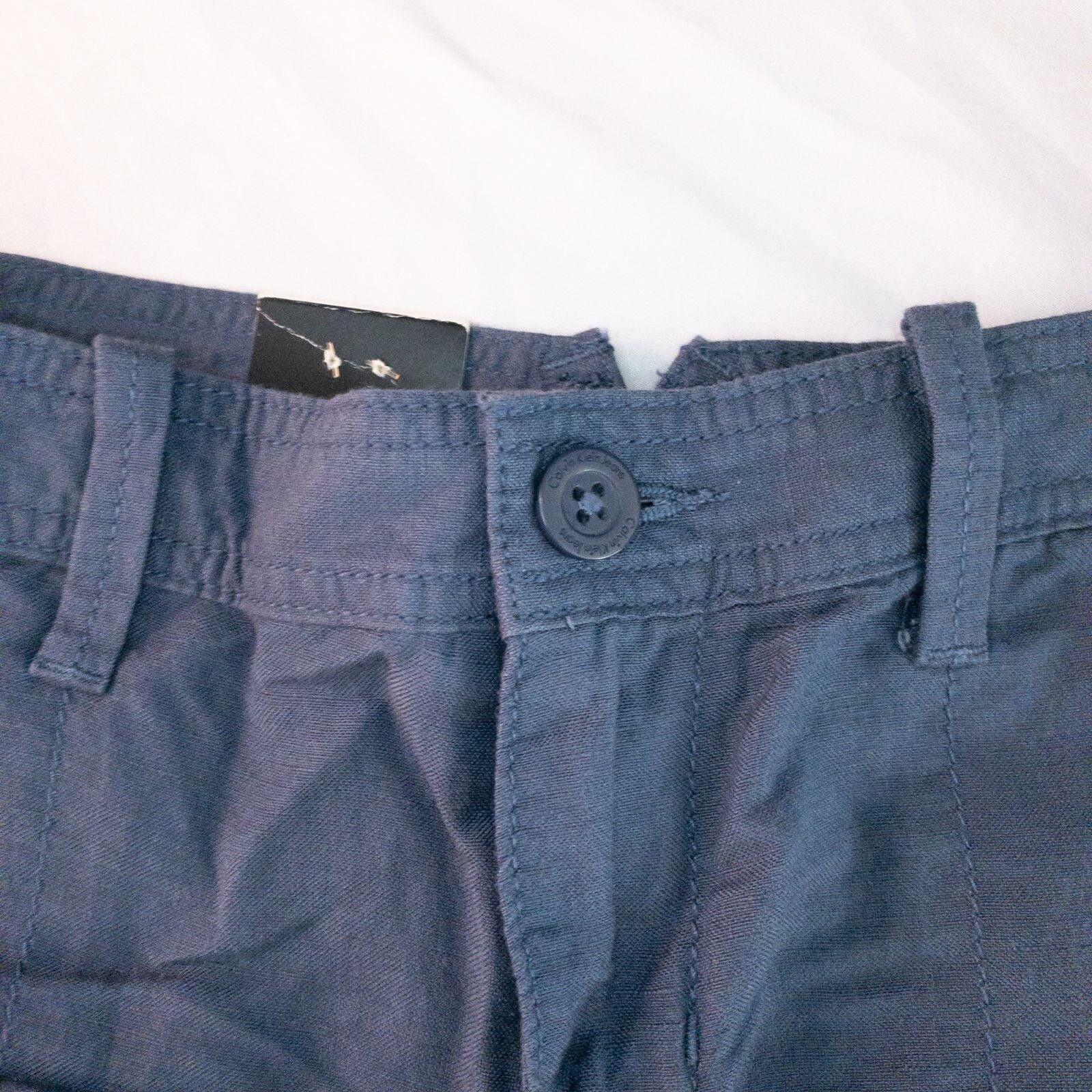 Calvin Klein Calvin Klein Blue Solid Shorts Womens 4 Small Size 27" / US 4 / IT 40 - 3 Thumbnail