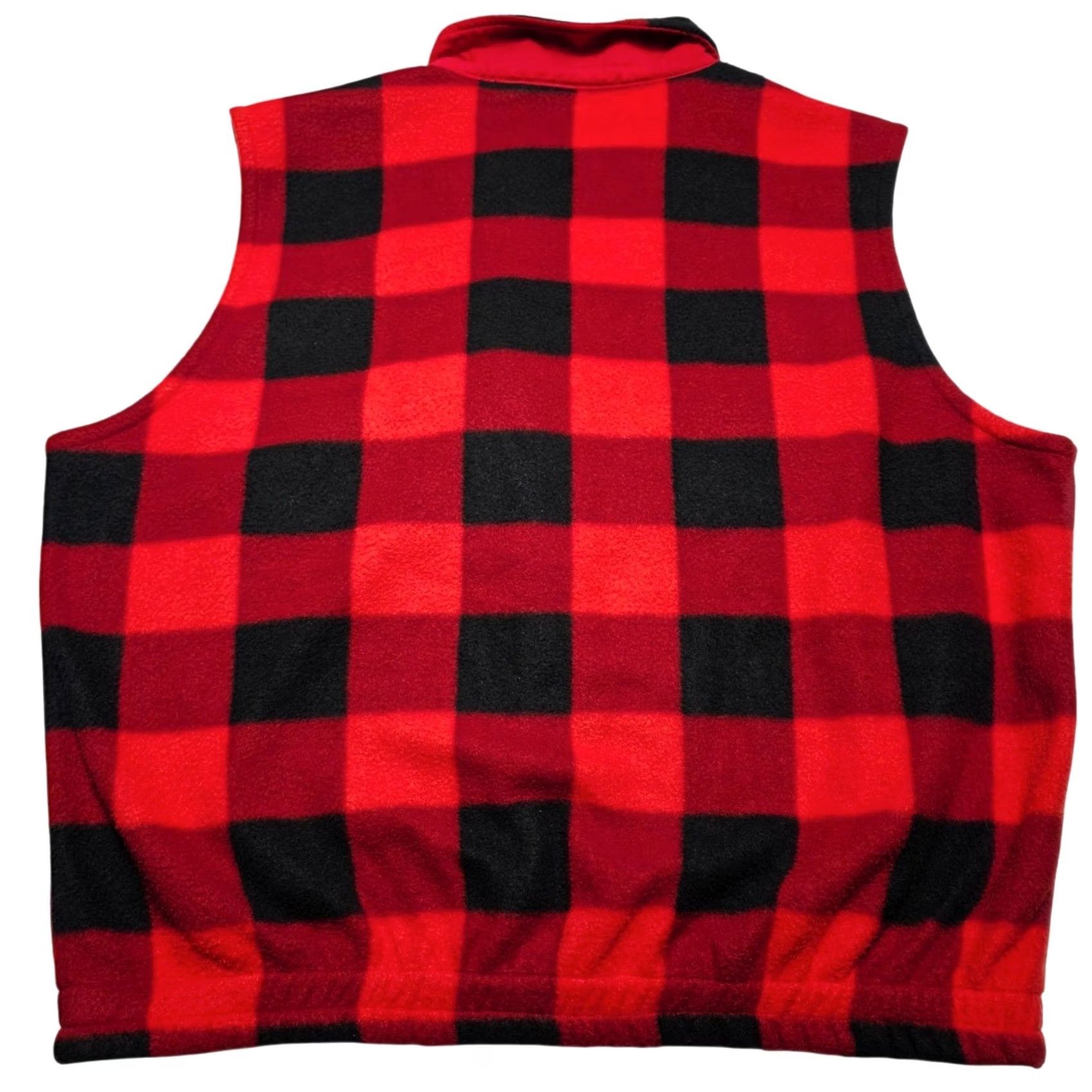 Vintage VINTAGE OutBrook Buffalo Plaid Fleece Vest Women's L Red Full Zipper Short Jacket/Coat? Size L / US 10 / IT 46 - 2 Thumbnail